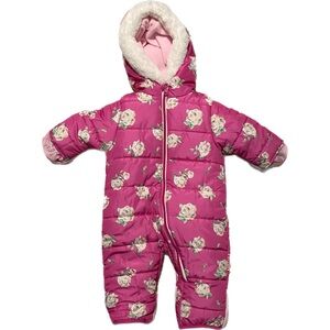Wippette Bright Pink Floral Puffer